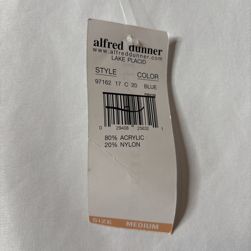 Alfred Dunner M‎ Lake Placid  Blue Floral Cardigan Attached Set - Picture 2 of 9